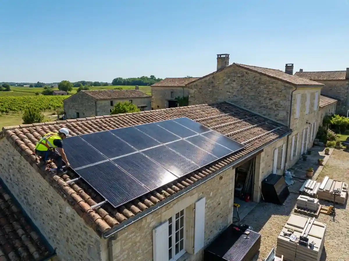 Installation de Panneaux Solaires Préchac